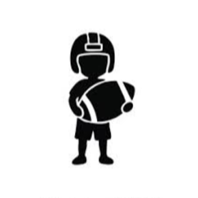 Junior High Football Silhouette